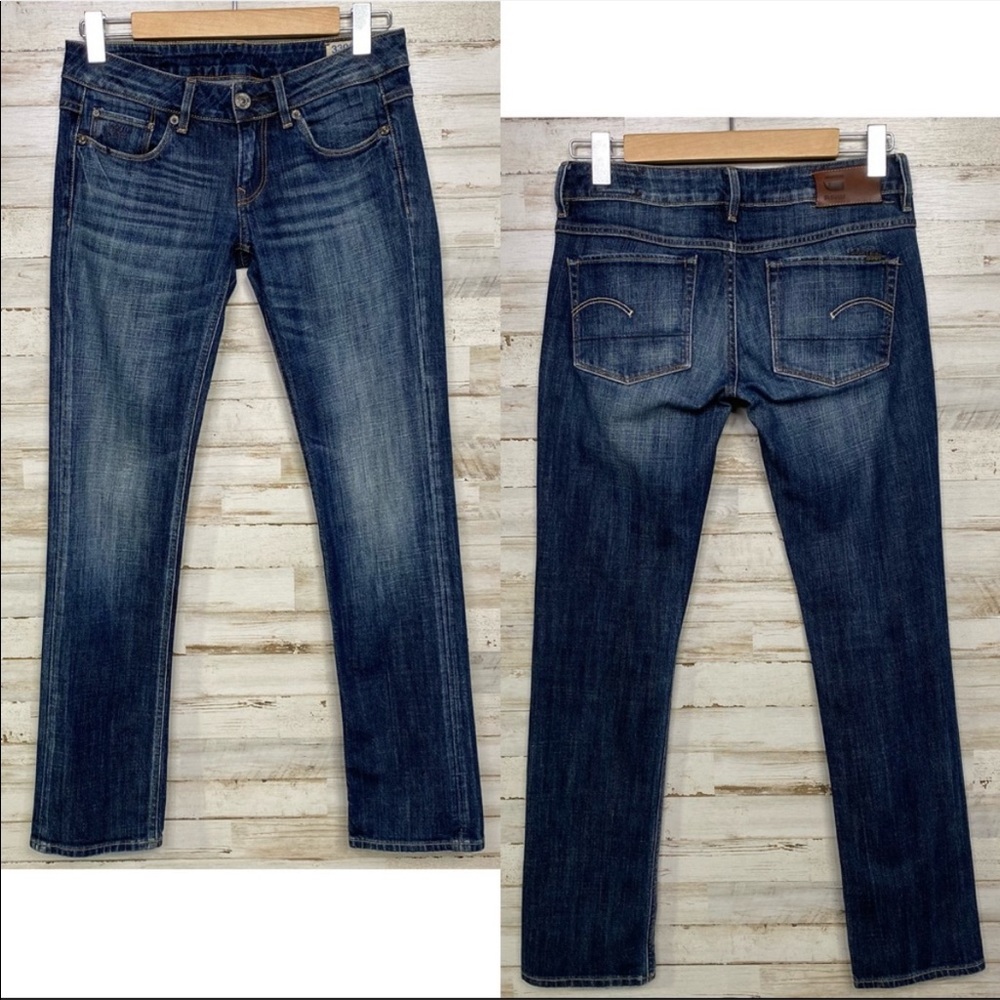 G-Star Raw 3301 Women's Straight Low Rise
Medium Wash Jeans 28 x 32